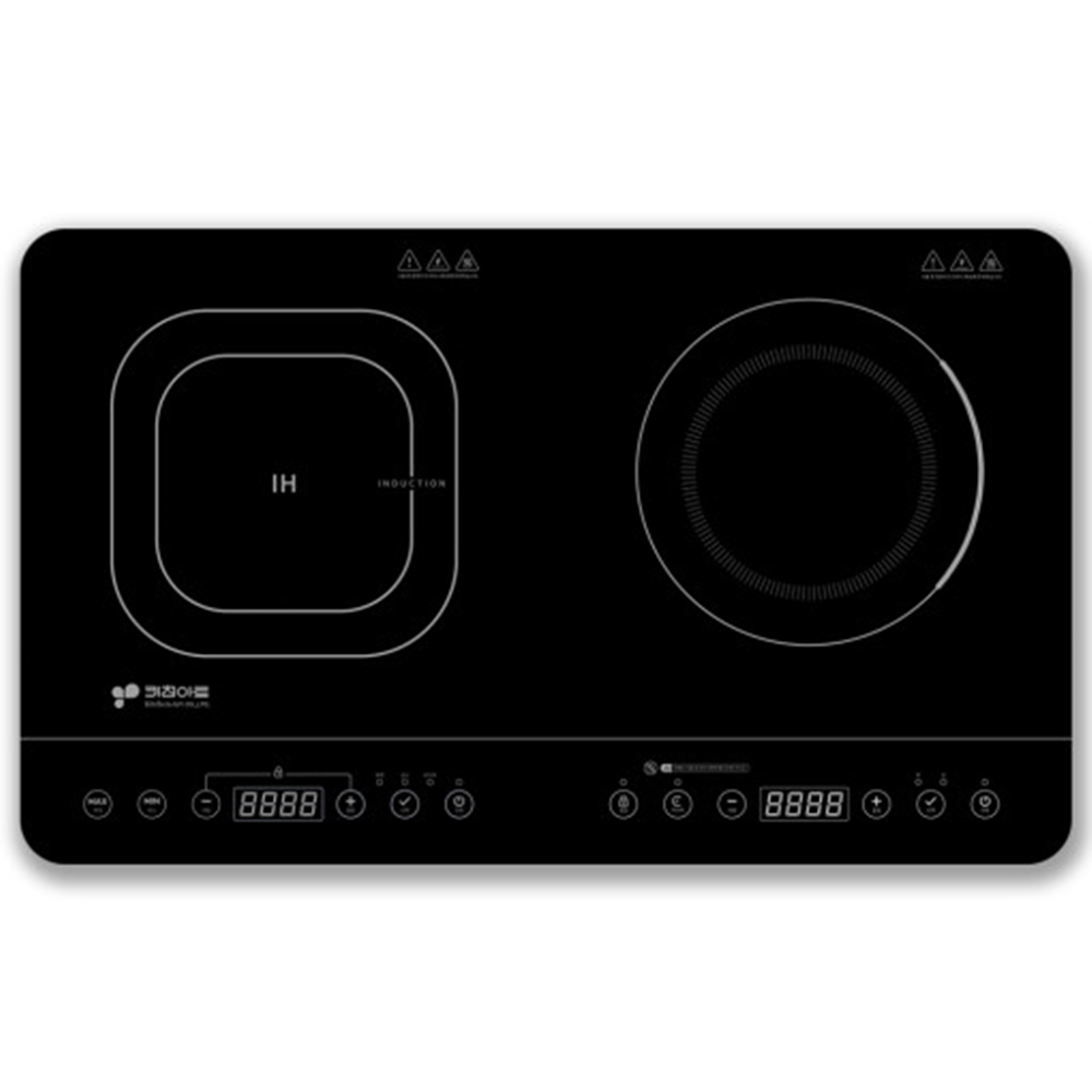 키친아트 2구 하이브리드 전기레인지 인덕션 1구 하이라이트 1구 : GAZO