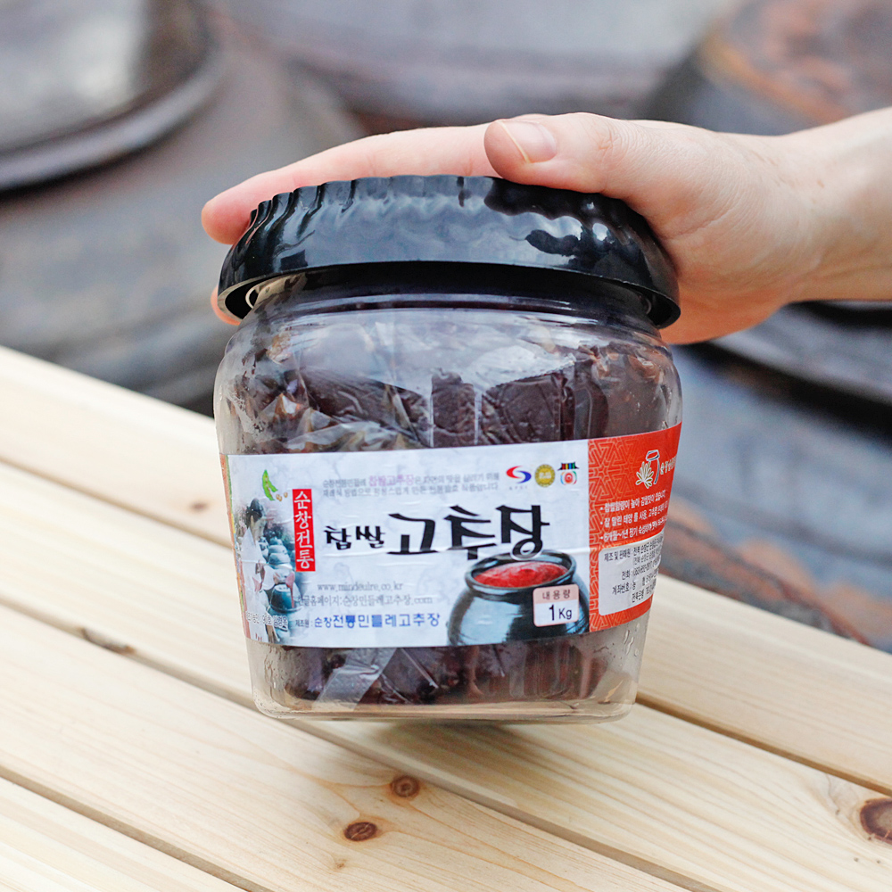 순창 찹쌀 넣은 전통고추장 1kg 민들레 국산재료 100% : 순창고추장마을