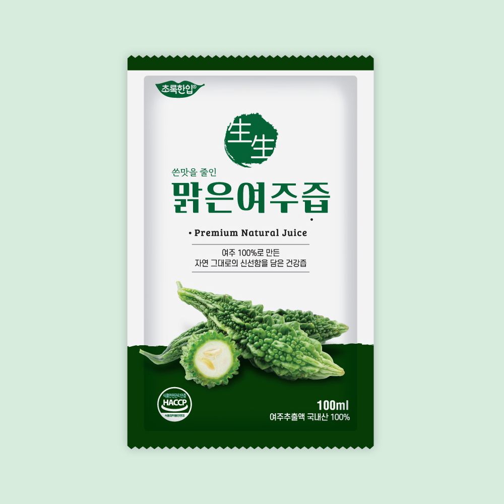 유기농 맑은 여주즙 여주생즙 복용방법 끊이는방법 100ml 21포 : 굿세라