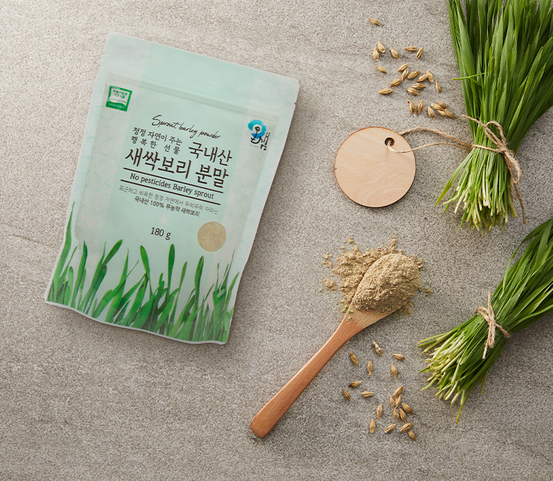온샘 국내산 무농약 새싹보리분말 180g : 민생상회