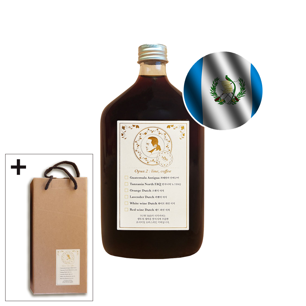 콜드브루 더치커피 원액 원두 발아 과테말라 안티구아 500ml 박스포함 : 굿소일포유