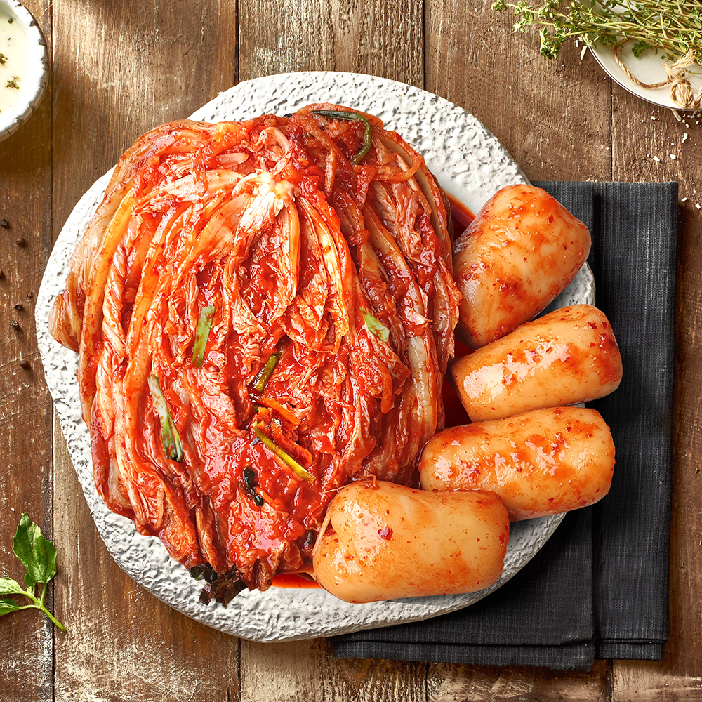 빛김치 전라도 수제 매운 생김치 배추김치 주문 2kg : 다다잇쿡