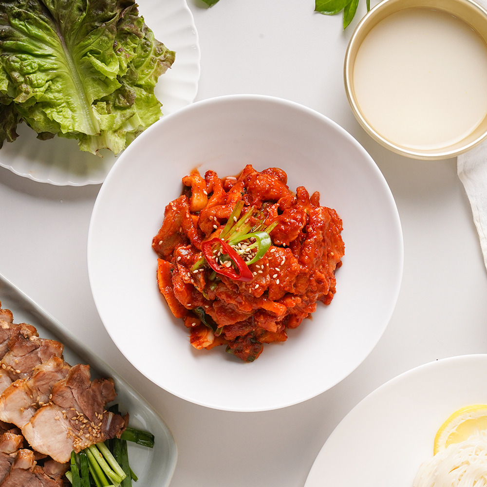 제홍꽃 홍어무침 국산 홍어회무침 전라도식 삭히지 않은맛 1kg 제홍꽃 : 제철홍어무침꽃게장