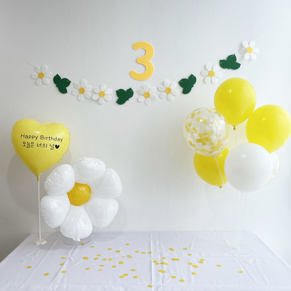 데이지풍선 생일풍선세트 아기 백일풍선 셀프촬영용품 : 쏙쏙마켓