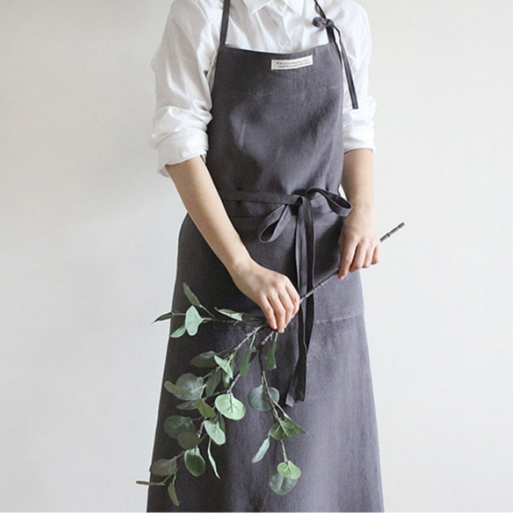 앞치마 남녀공용 윤스테이 커플 스타일 예쁜 카페 공방 플로리스트 3 color : 해피아우어