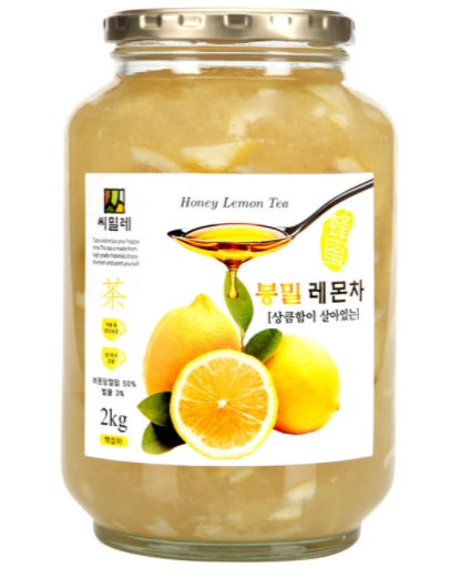 씨밀레 봉밀 유자차 2kg + 레몬차 2kg    맛과 가성비 좋은 차 : KJF