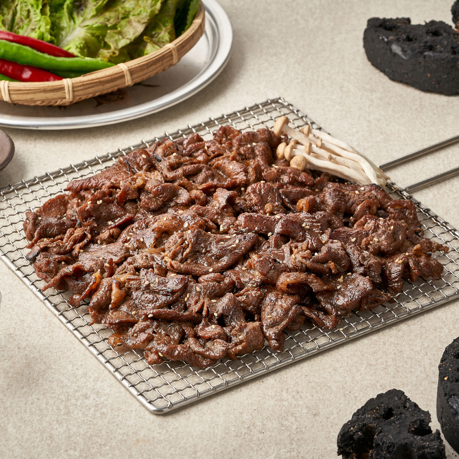 뚱자마켙 연탄불고기 석쇠 직화 돼지불고기 고추장 양념 불백 200g : 뚱자마켙