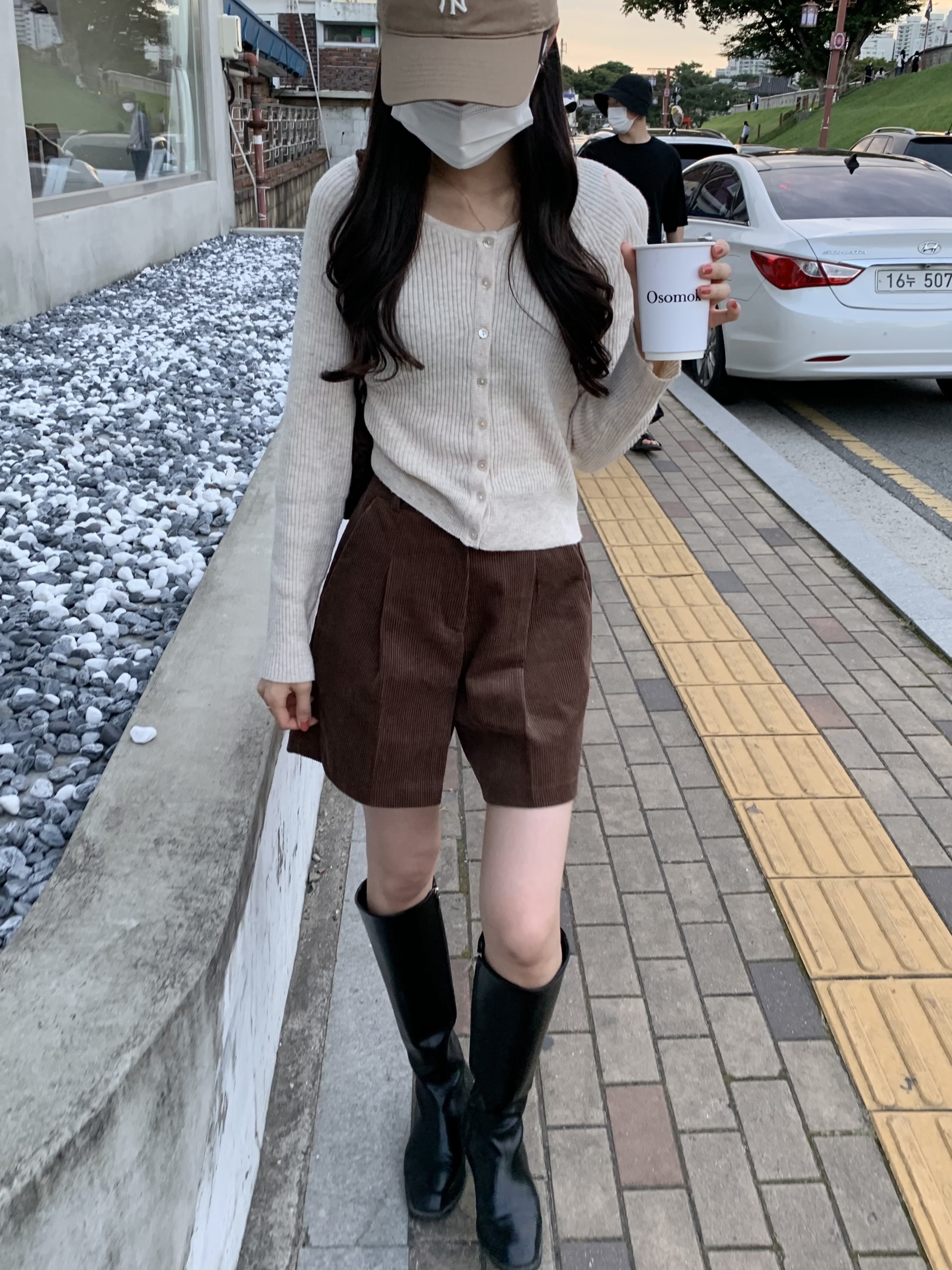 (당일) wine cashmere cardigan (red) : 디어선샤인