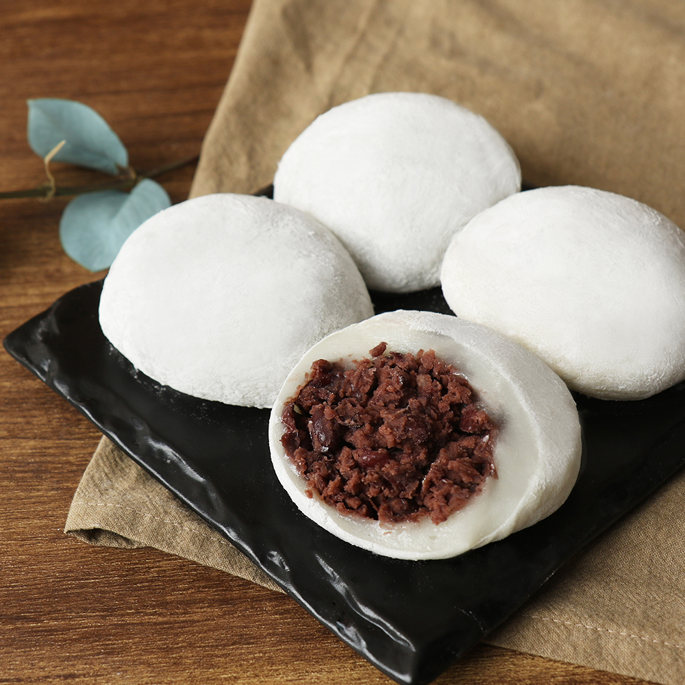 [선물세트] 진짜 통팥 대왕 수제 찹쌀떡 100g X 12입 남씨네 떡집 : 산지도매센타