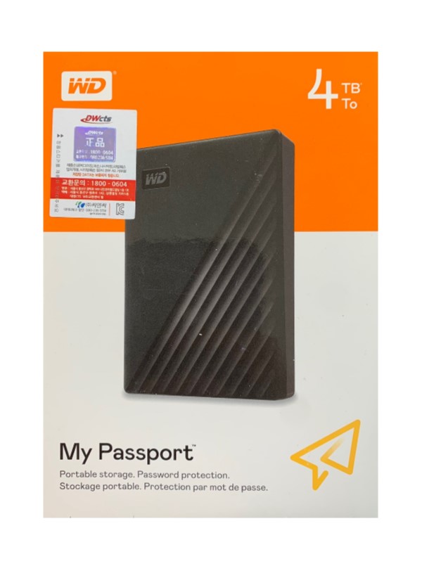 WD NEW My Passport Gen3 4TB 오늘출발 내일도착 : 주식회사 제이씨엠컴퍼니