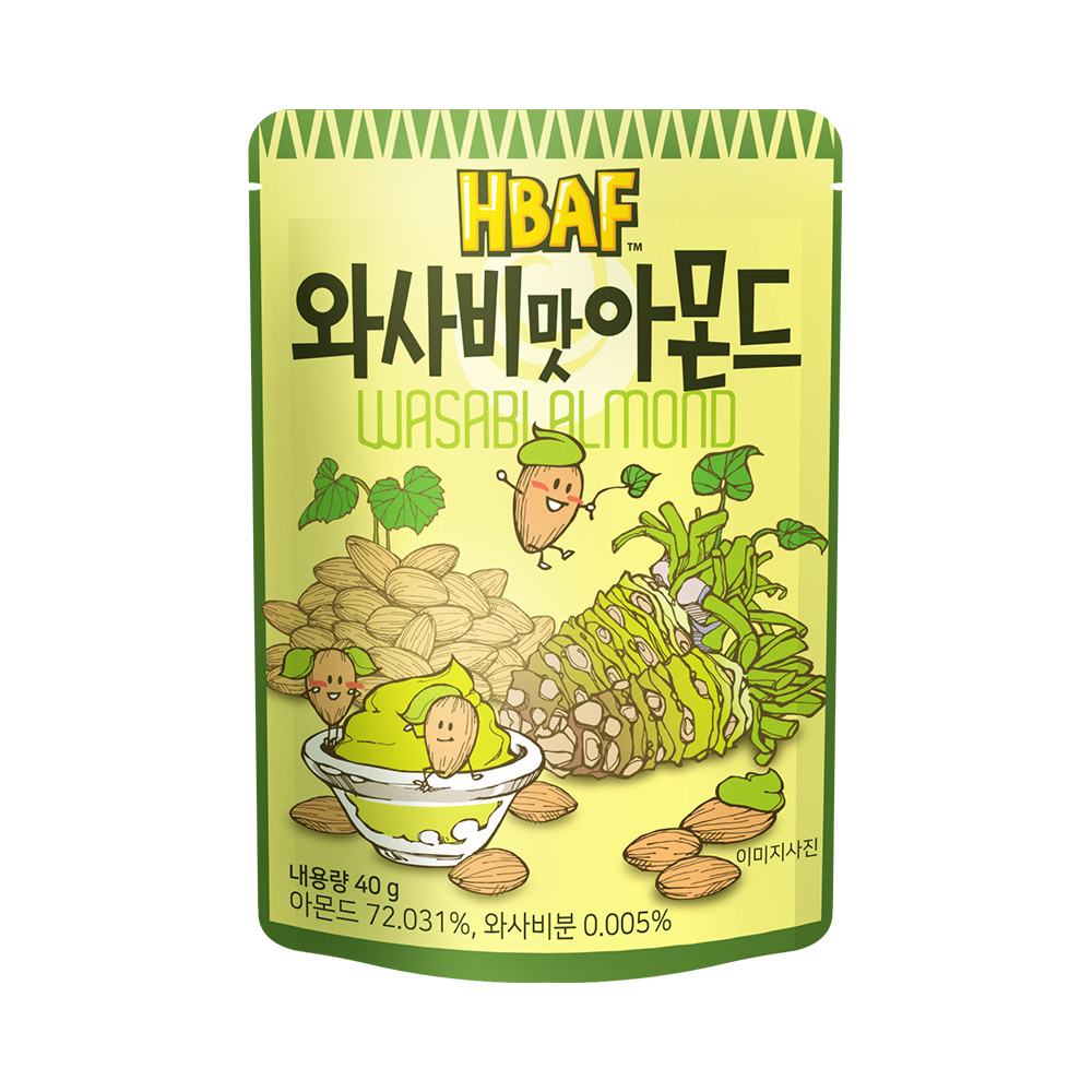 길림 허니버터아몬드40g 골라먹기  와사비맛 마늘빵 허브솔트 메이플 믹스넛  인절미 군옥수수맛 민트초코 쿠키앤크림 카라멜 티라미수 : 맛조아몰