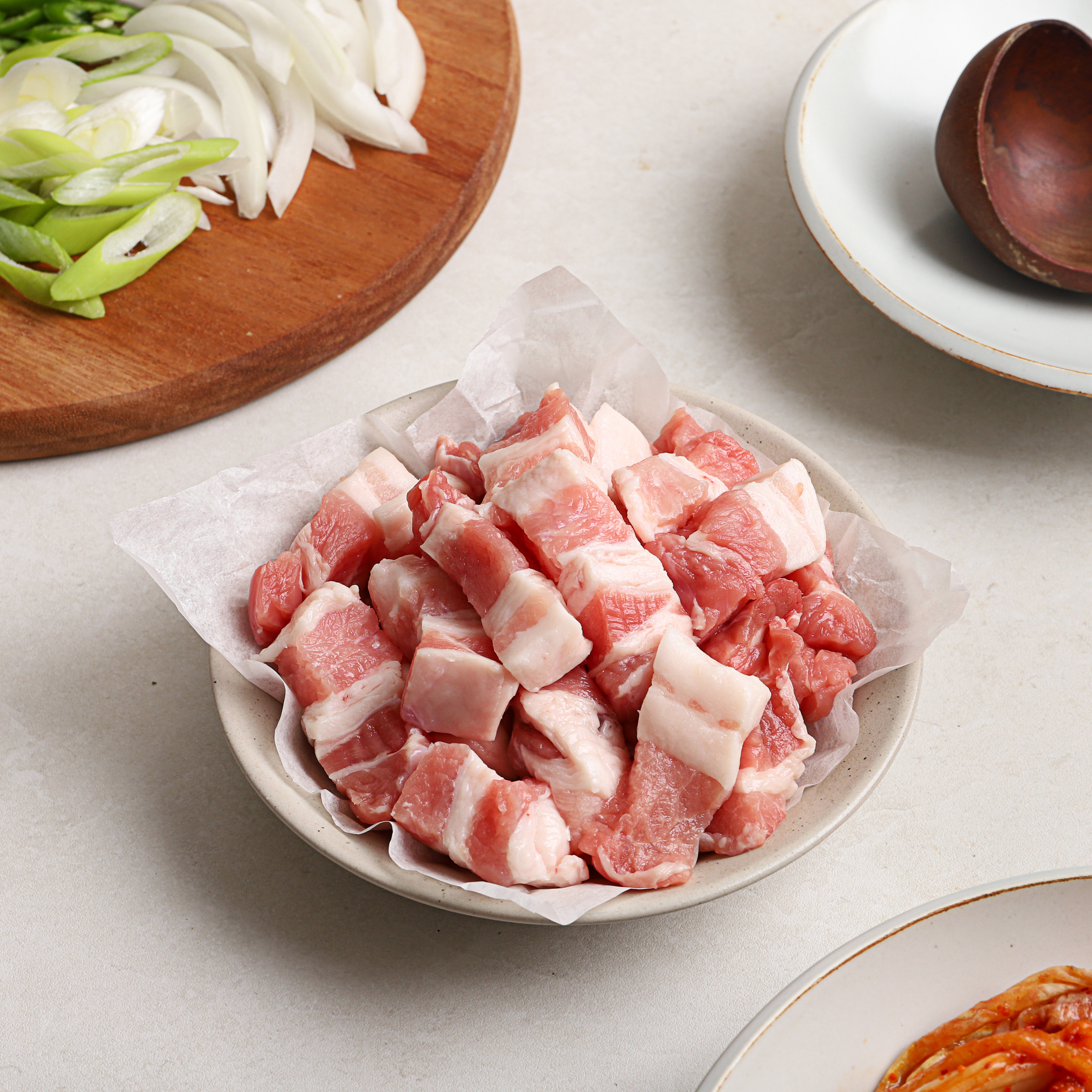 [설성목장] 무항생제 한돈 삼겹살 찌개 (400g) : 설성목장