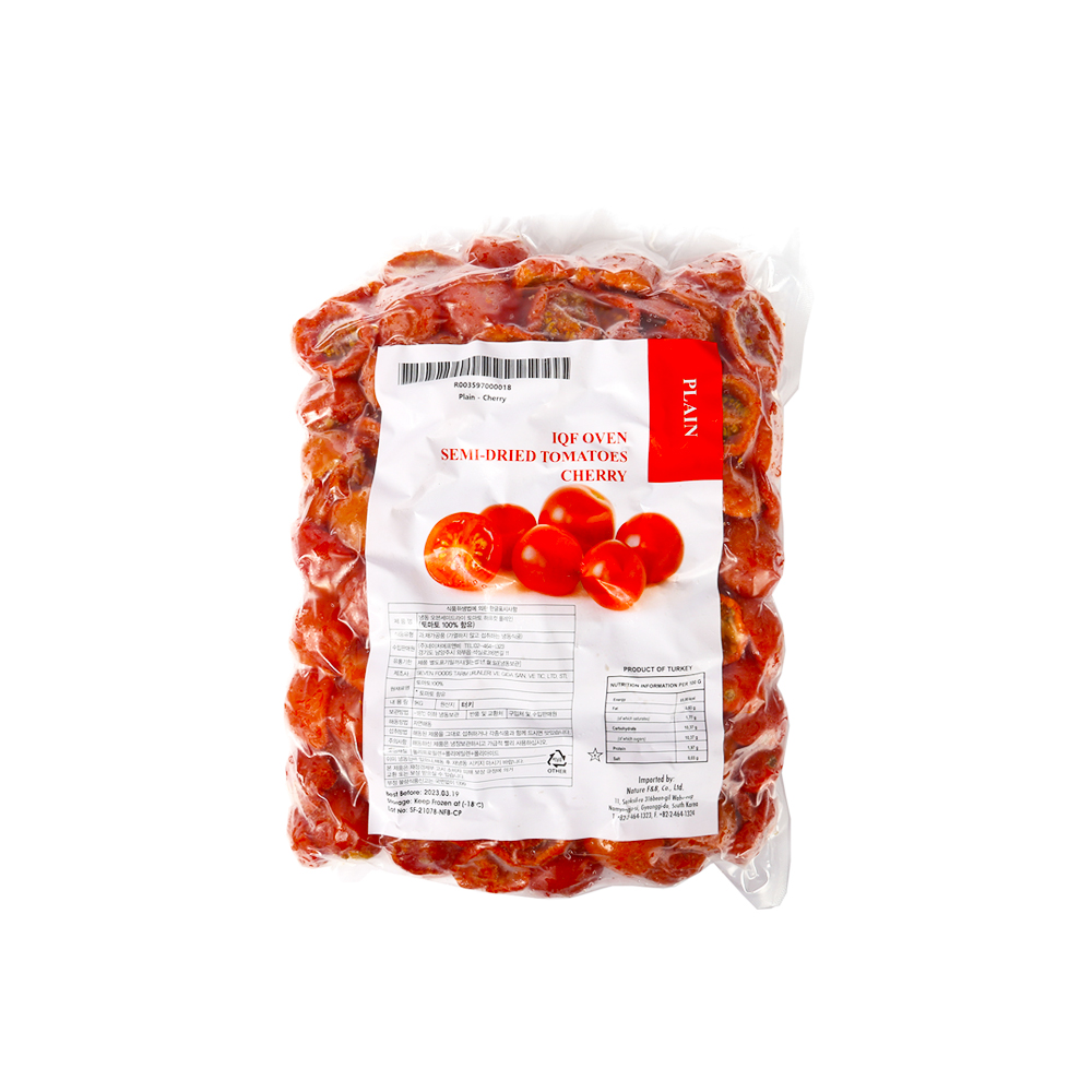 세븐푸드 터키산 세미오븐드라이 냉동 토마토 플레인 하프컷 외 냉동과일 38종 : 마켓 리치팜