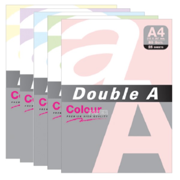 더블에이 칼라복사용지 A4 80gsm 25매 : 더블에이코리아