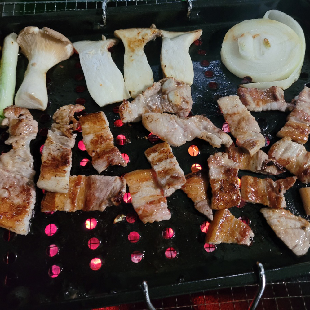 고급형 불안나 캠핑 숯불 갈매기 불판 그릴 삼겹살 국산 : 제이제이코리아산업