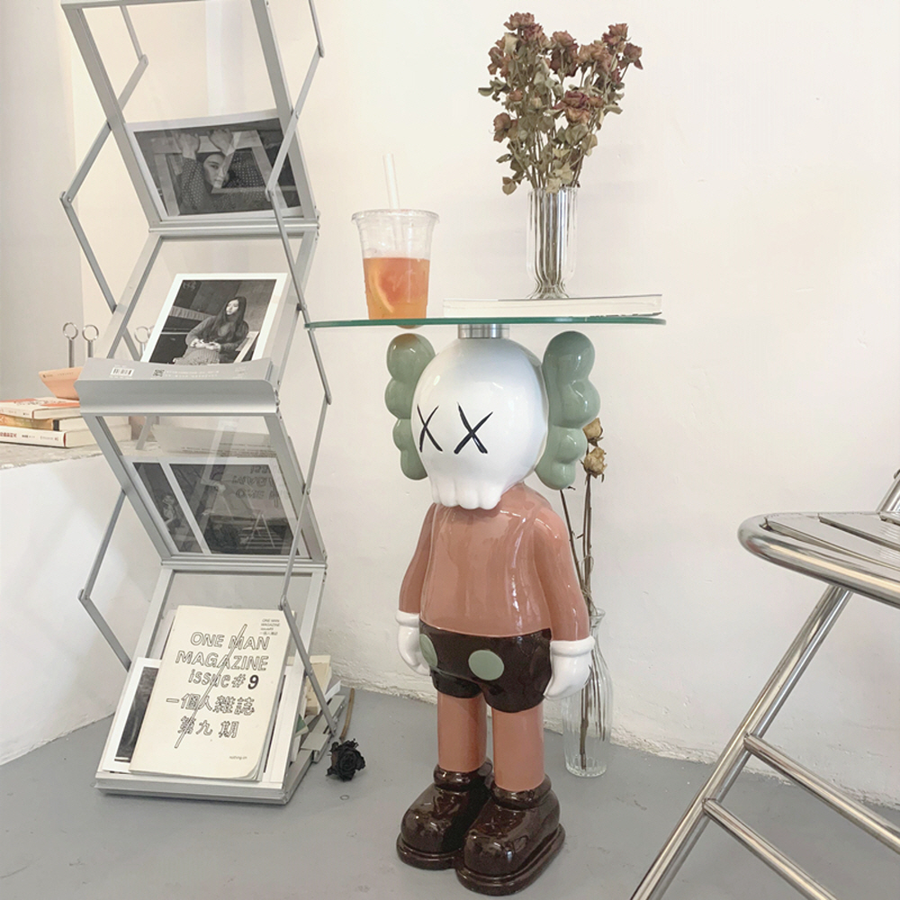 카우스 피규어 kaws 대형 인테리어 피규어 거실 소파 사이드 티테이블 장식트레이 : 직구원정대