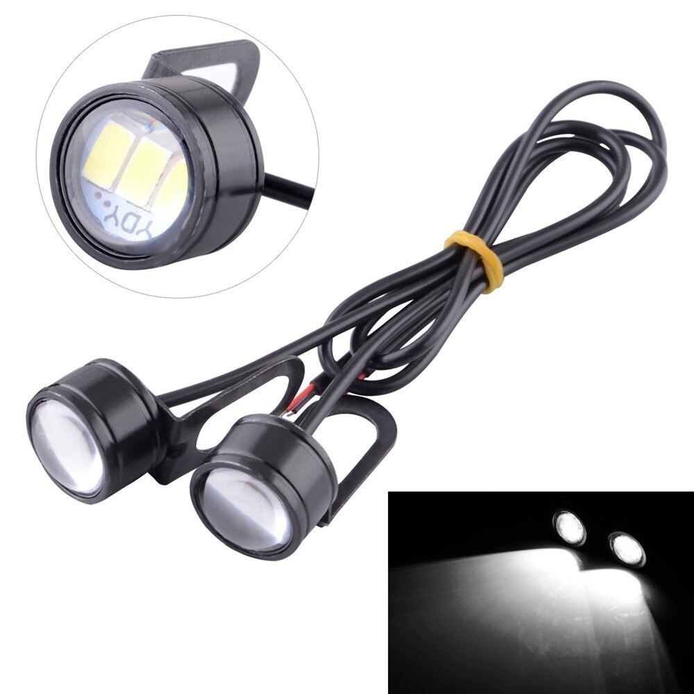 2 pcs 12 v 5 w 독수리 눈 led 깜박이는 빛 역 백업 빛 drl 오토바이 자동차에 대 한 주간 실행 빛 신호 전구 안개 램프 : 모아모아95