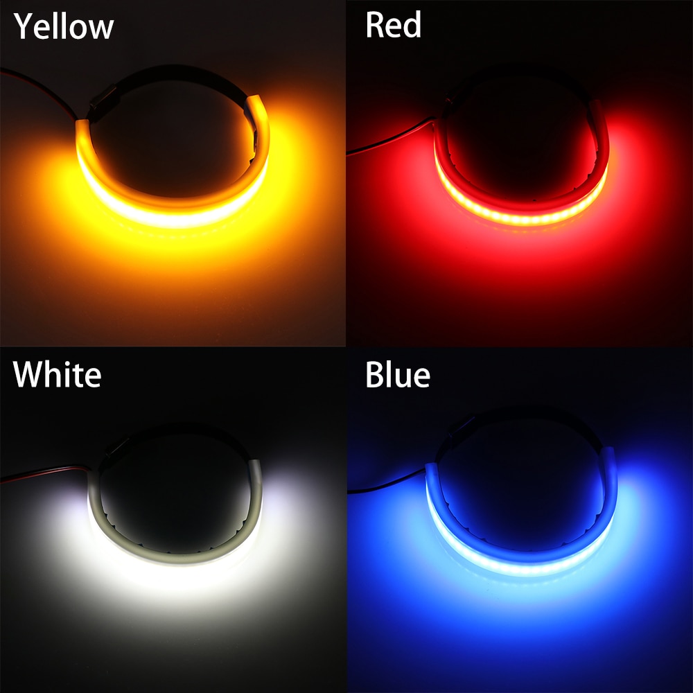 레드블루옐로우화이트 smd led 스트립 클린 룩 포크 턴 시그널 표시등 오토바이 액세서리 : 모아모아95