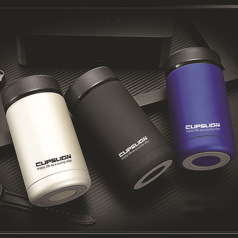 400ml 비즈니스 스타일 스테인레스 스틸 보온병 머그 자동차 진공 플라스크 커피 차 컵 Thermol 물 절연 병 텀블러 : 모아모아95