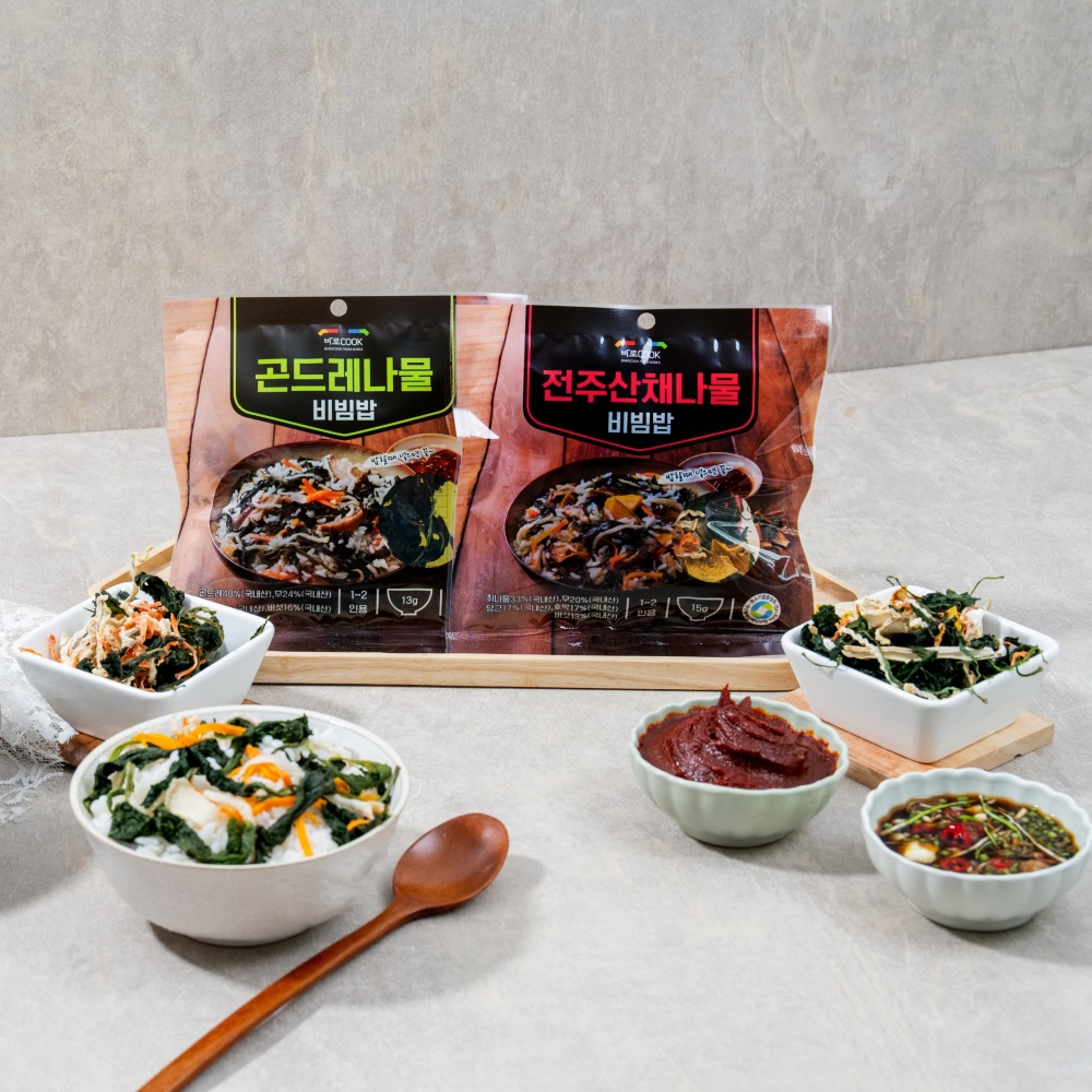 우리들녘 바로쿡 건나물 전주산채나물비빔밥, 곤드레나물 비빔밥/간편식,건강식 : 다온미니샵