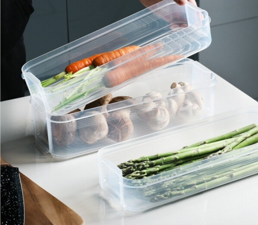 층층이 쌓아서보관 스택 컨테이너 냉장고 속 김밥재료 파 국수 면 야채 과일 : 민이사랑마켓