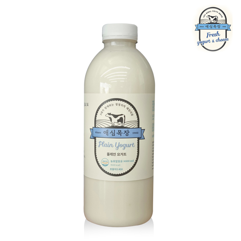 [애심목장] 플레인요거트 1000ml : 연천 위러브팜