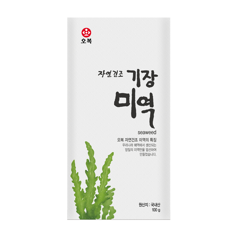 오복식품 자연건조 기장 미역 100g : 오복식품 국산 장류몰
