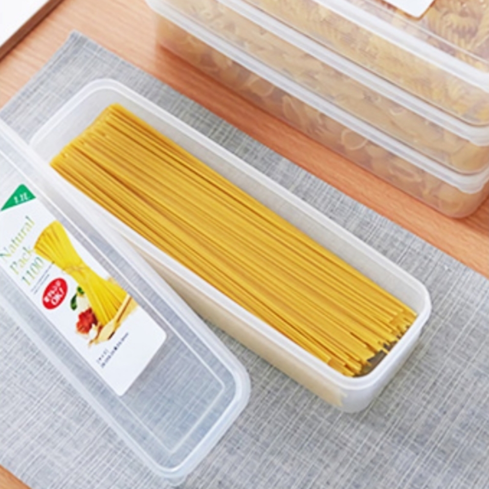 스파게티 파스타 국수 면 파 통 플라스틱 냉장고 김밥재료 보관 밀폐 용기 전자렌지용 : 리아상점
