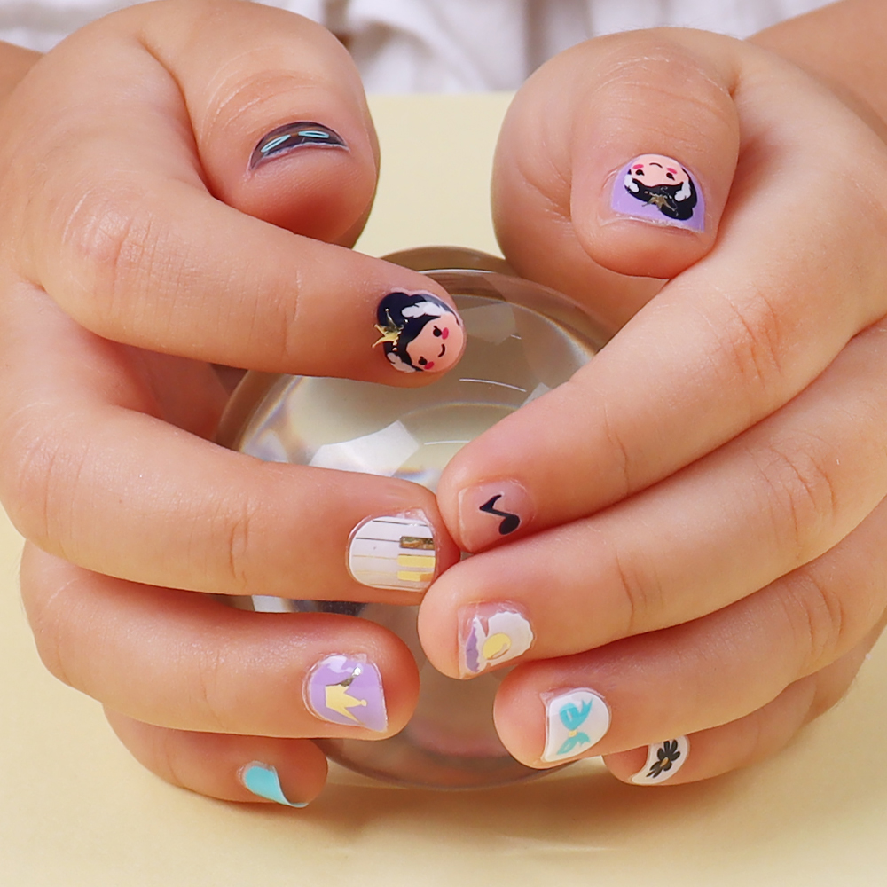 어린이 유아용 네일 스티커 미니젤리카 유아네일 : Glossy Blossom