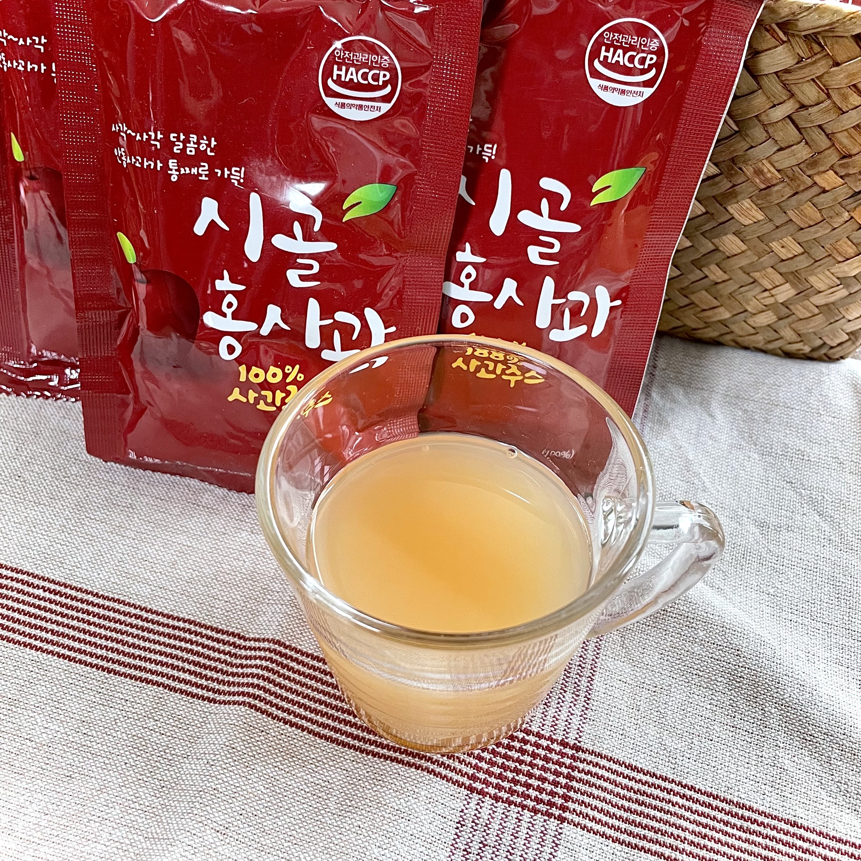 시골홍사과 사과즙 120ml x 50팩 : 시골홍사과