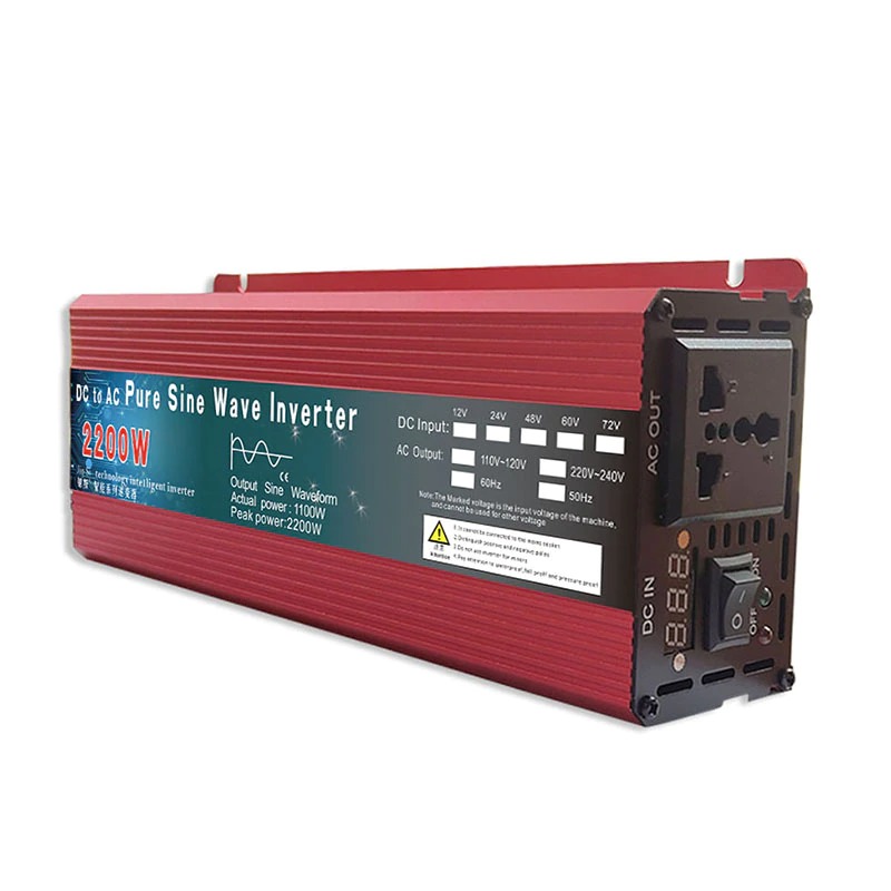 220V  1KW 순수 정현파 차량용 인버터 캠핑카 차박 태양광발전 12V/24V(1000W 1600W) : 써밋몰