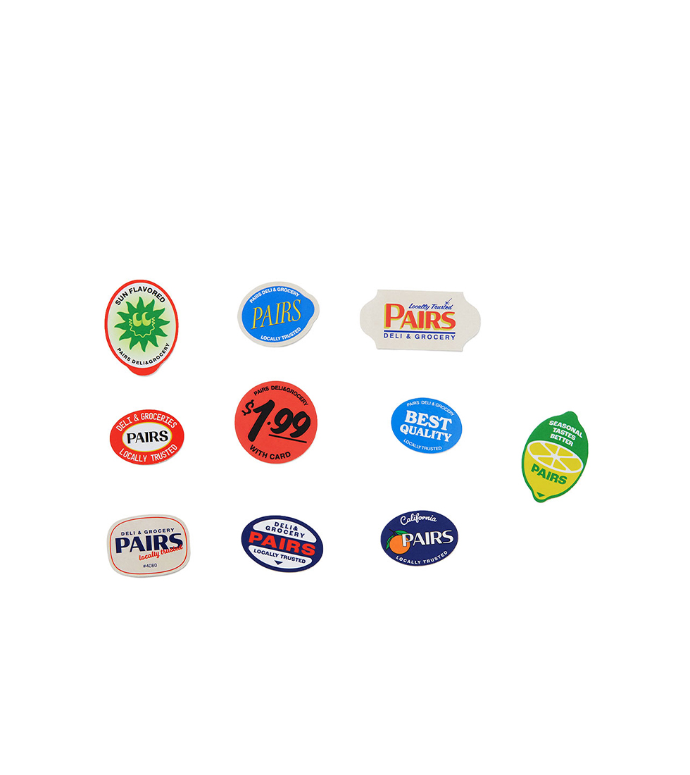 페얼스 델리 앤 그로서리 스티커팩 PAIRS DELI & GROCERY STICKER PACK MULTI : 하인드사이트