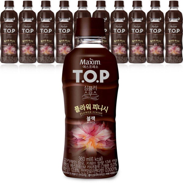 [무료배송]티오피 심플리스무스 플라워 피니시 블랙 360ml x 20개 : 주식회사 더커피몰