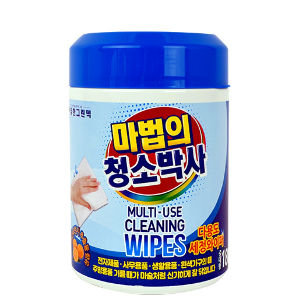 거울세정 세균 마법의청소박사 행주티슈 청소용물티슈 얼룩없는물티슈 식탁용 유리닦는티슈 : 베리핫딜