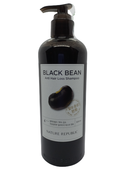 네이처리퍼블릭 블랙빈 안티 헤어로스 샴푸 520ml : 민트부부