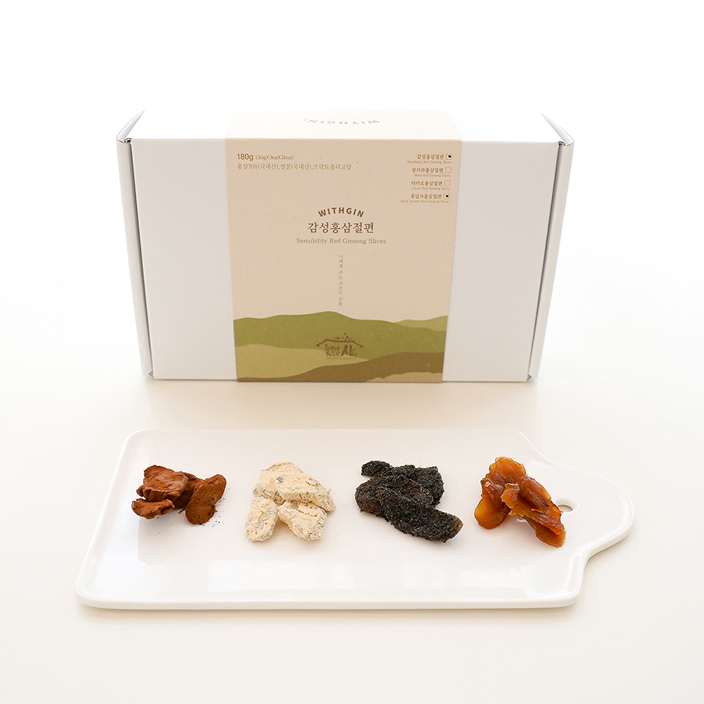 위드진 감성홍삼절편 30g 6봉 오리지널 콩가루 홍삼절편 50부터 100 단체 옵션선택 : 금산홍삼천하