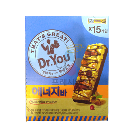 닥터유 에너지바 오리지널 1BOX(40g x 15개 / 600g) : 바이라이프몰
