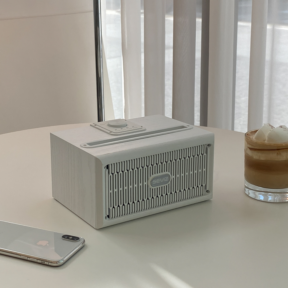 세비즈 GOLD20W 우드 인테리어 5.0 블루투스 거실 스피커 휴대용 USB/라디오 4컬러 : SEVIZ