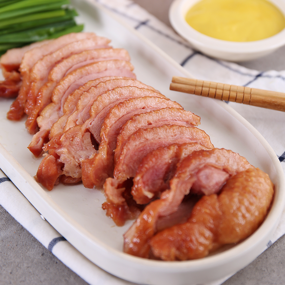 황토가마 참나무 장작 훈제오리 훈제삼겹살 : 다농이네