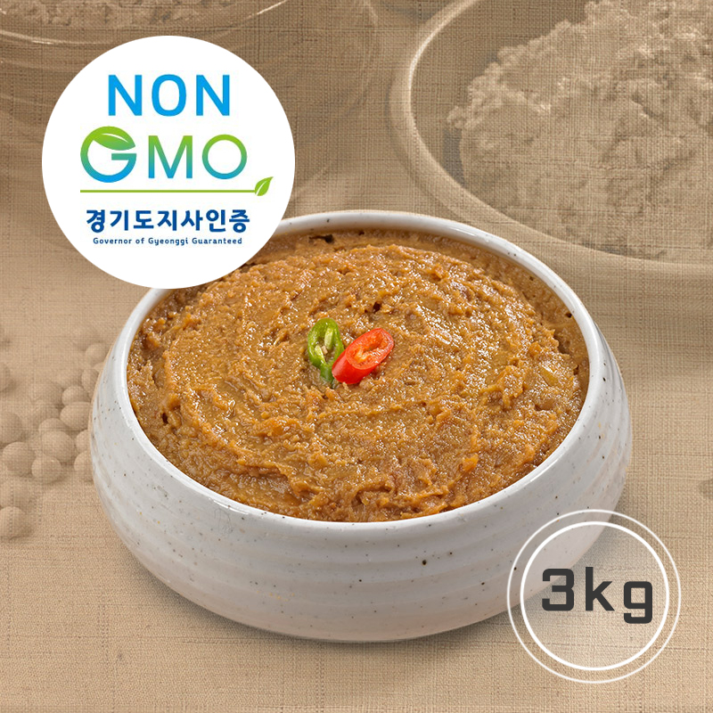 [무료배송]NON-GMO 전통된장 3kg 국산콩 재래식 시골된장 - 순창 궁중음식본가 : 순창궁중음식본가