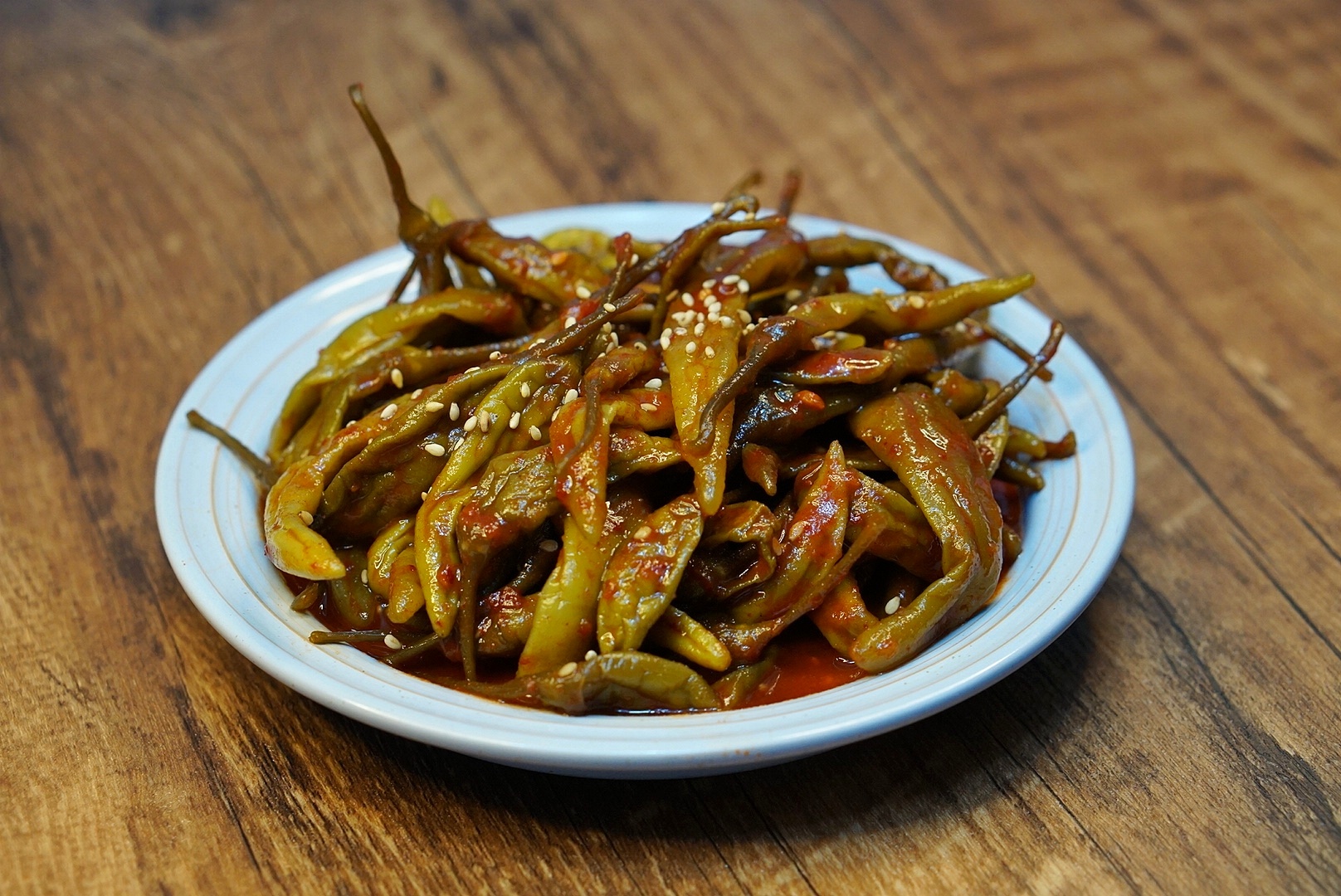 소래포구 개성상회 고추무침 250g 500g 800g 소량 양념 고추 절임 장아찌 반찬 : 소래개성상회