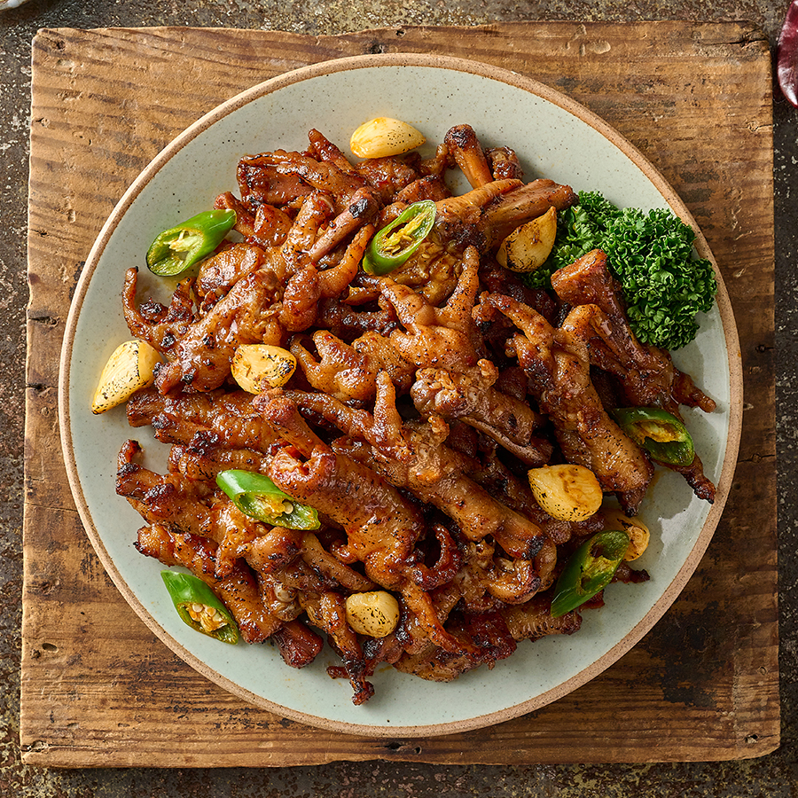 뚱자마켙 뚱자네 직화구이 연탄튤립닭발 / 연탄무뼈닭발 250g 불맛 술안주 야식 감성캠핑 : 쿠캔잇