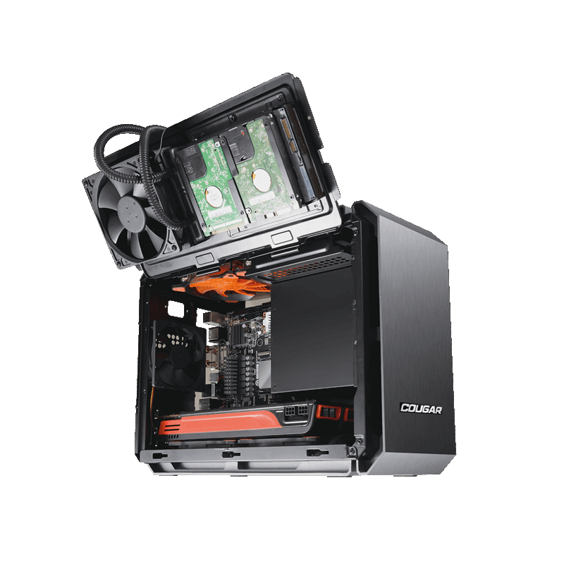 쿠거 QBX 미니 ITX 슬림 PC 케이스 : 디바이스프로