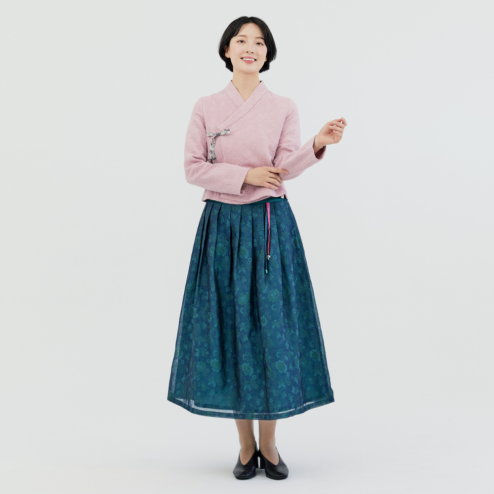 무배무반 [돌실나이] 생활한복 여자 가을 겨울 면 저고리 분홍색 흰색 IL32A170 : 돌실나이
