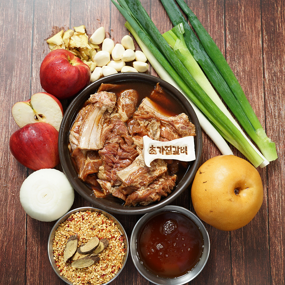 31년 전통 논산 태능초가집갈비 양념 돼지갈비 1kg 수제 숙성 갈비 : 고수의집밥