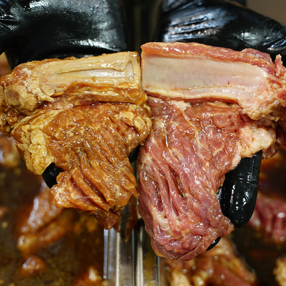 31년 전통 논산 태능초가집갈비 양념 돼지갈비 1kg 수제 숙성 갈비 : 고수의집밥