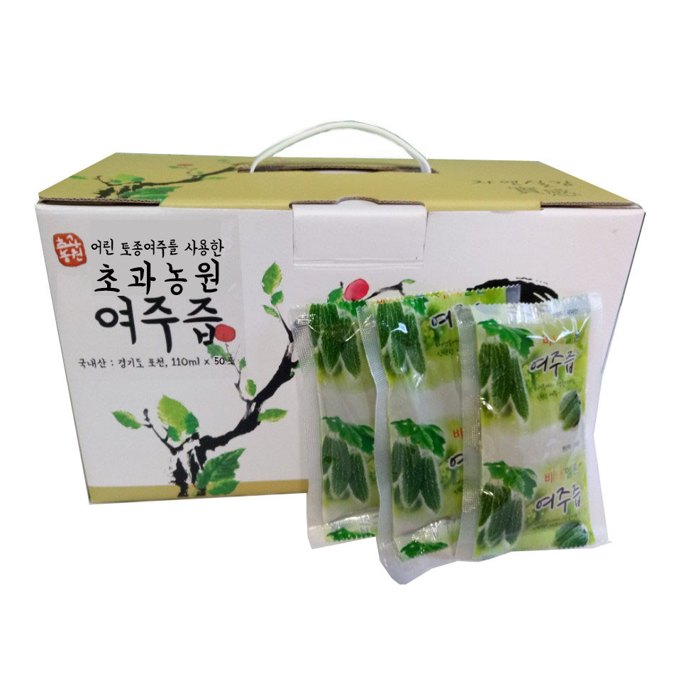 초과농원여주즙 110ml x 60포 무농약 여주로 만든 건강즙 : 초과농원
