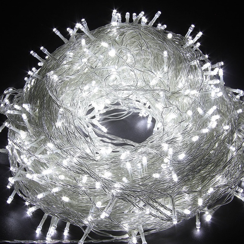 코스트코크리스마스랜턴 캠핑알전구 불멍무드등 10-100M LED 문자열 빛 AC220V AC110V 꽃줄 램프 방수 야외 화환 파티 휴일 크리스마스... 
