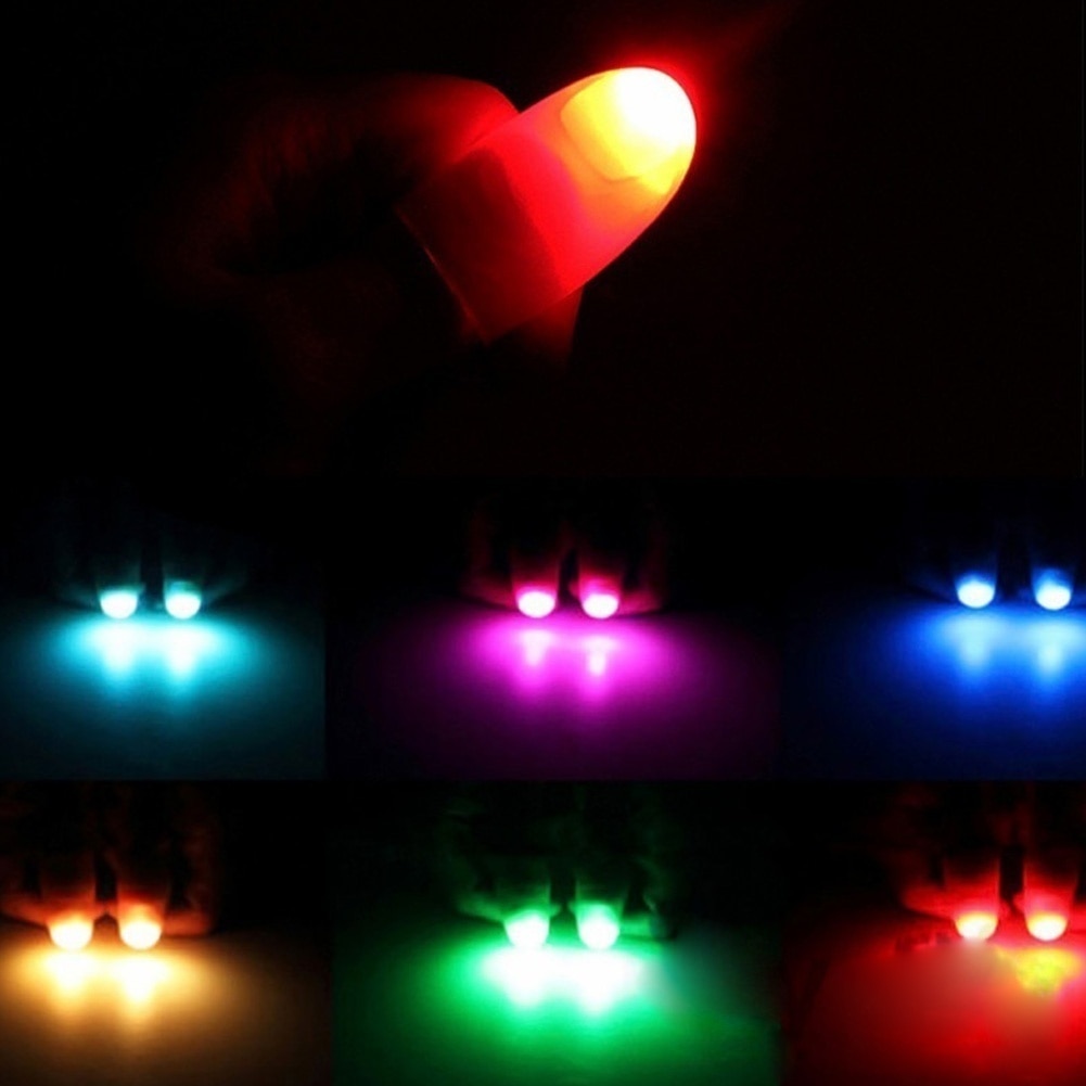코스트코크리스마스랜턴 캠핑알전구 불멍무드등 손가락 빛 2Pcs Magic Light Up Thumbs 손가락 트릭 나타나는 빛 닫기 최대 할로윈 파티... 