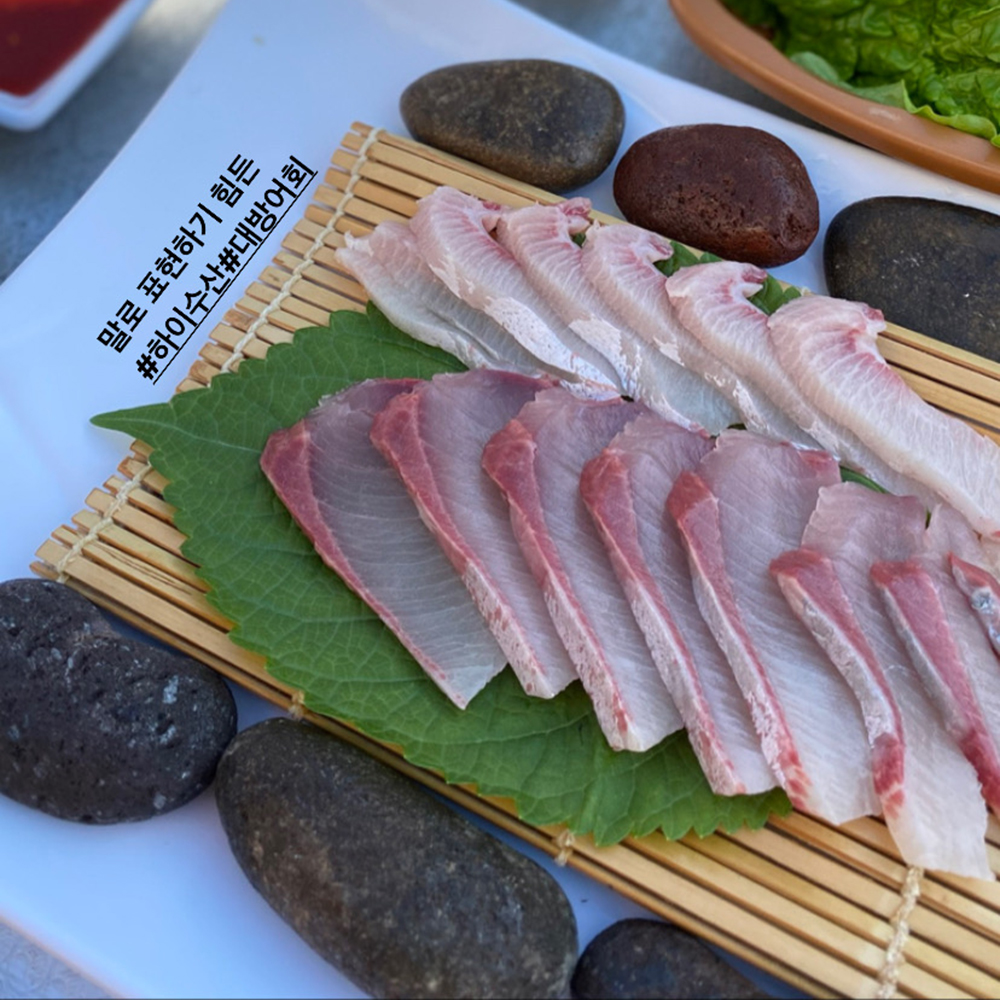 제주도 대방어 자연산 방어회 모슬포 방어 하이수산 제철회 : 제주방어직판장 하이수산